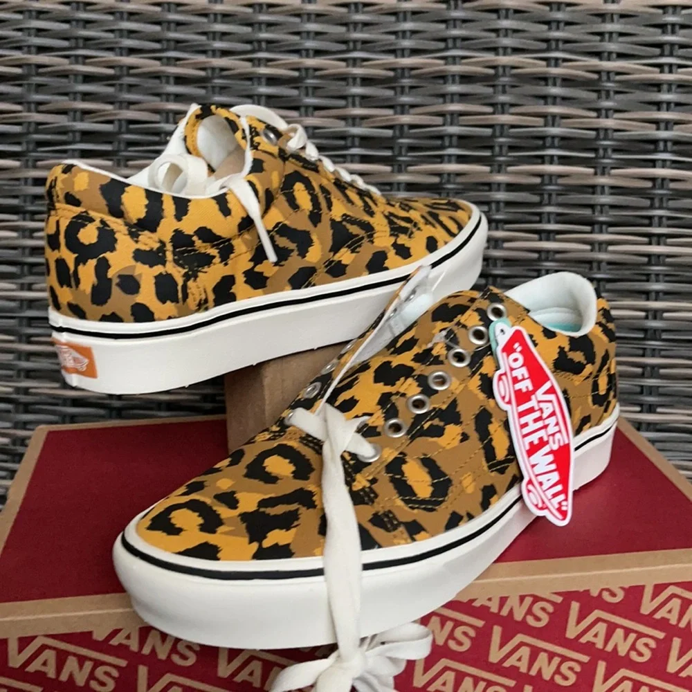 Vans Comfycush Old Sko Leopard MENS - Picture 10 of 16